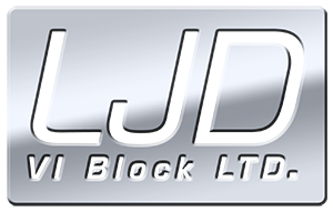 3D metal LJD VI Block LTD logo