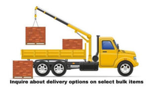delivery truck with building supplies
