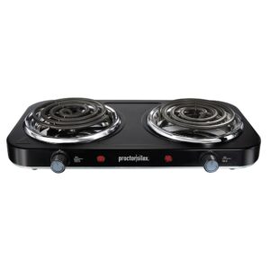 PROCTOR SILEX DOUBLE ELECTRIC BURNER COOKTOP