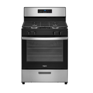 WHIRLPOOL STOVE GAS STAINLESS STEEL 30IN