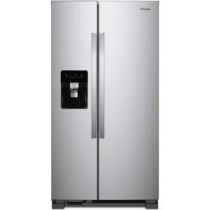 WHIRLPOOL SIDE BY SIDE REFRIGERATOR W/WATER AND ICE DISPENSER